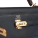 H Colormatic Kelly Retourne 25 Caban, Black and Chai Swift Gold Hardware