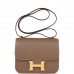 H Constance 18 Etoupe Epsom Gold Hardware