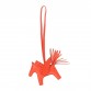 H Milo Lambskin Matte Alligator Touch Grigri Rodeo Pegase Horse Bag Charm PM Orange Poppy Capucine