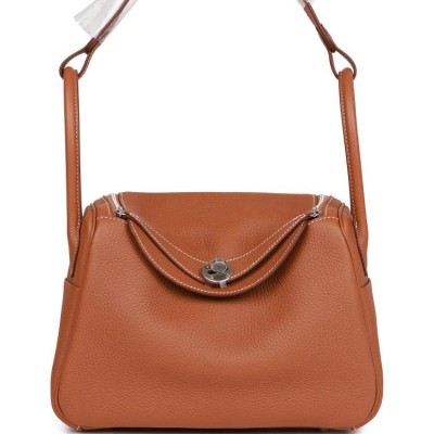 H Lindy 26 Gold Clemence Palladium Hardware
