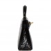 H Kelly Sellier 20 Black Shiny Alligator Gold Hardware