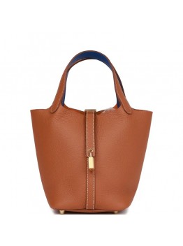 H Eclat Picotin Lock 18 Gold Clemence Gold Hardware