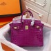 H Birkin 25, 30, 35  Electric Shiny Niloticus Crocodile gold Hardware