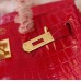 H Birkin 25, 30, 35  Electric Shiny Niloticus Crocodile gold Hardware