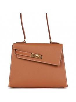 H Kelly Sellier en Desordre 20 Gold Epsom Gold Hardware