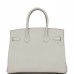H Special Order (HSS) Birkin 30 Gris Perle Verso Chevre Brushed Palladium Hardware