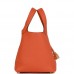 H Picotin Lock 18 Orange Clemence Gold Hardware