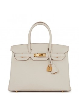 H Birkin 30 Craie Togo Gold Hardware