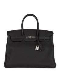 H Birkin 35 Black Togo Palladium Hardware