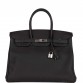 H Birkin 35 Black Togo Palladium Hardware