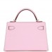 H Kelly Sellier 20 Rose Sakura Chevre Palladium Hardware