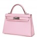 H Kelly Sellier 20 Rose Sakura Chevre Palladium Hardware