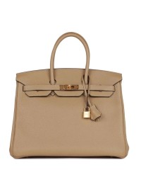 H Birkin 35 Trench Clemence Gold Hardware