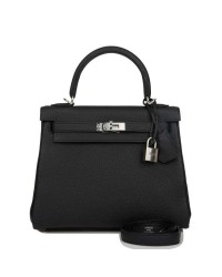 H Kelly Retourne 25 Black Togo Palladium Hardware