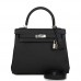 H Kelly Retourne 25 Black Togo Palladium Hardware
