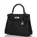 H Kelly Retourne 25 Black Togo Palladium Hardware