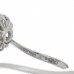 Platinum Diamond Forget-Me-Not Flower Twin Ring 53 6.25