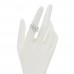 Platinum Diamond Forget-Me-Not Flower Twin Ring 53 6.25