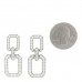Platinum Diamond Medium Links Earrings