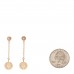 18K Rose Gold Diamond Gambade Clou de Selle Earrings