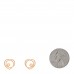 18K Rose Gold Diamond TPM Vertige Coeur Earrings