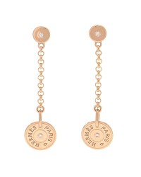 18K Rose Gold Diamond Gambade Clou de Selle Earrings