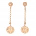 18K Rose Gold Diamond Gambade Clou de Selle Earrings