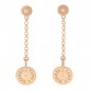 18K Rose Gold Diamond Gambade Clou de Selle Earrings