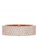 18K Rose Gold Diamond PM H D'Ancre Pave Ring 53 6.25