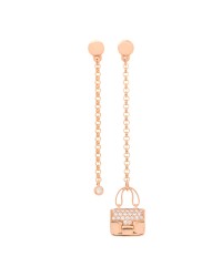 18K Rose Gold Diamond Constance Amulettes Drop Earrings