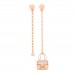 18K Rose Gold Diamond Constance Amulettes Drop Earrings