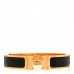 Enamel Narrow Clic Clac H Bracelet GM Black