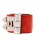 Matte Alligator Collier De Chien CDC Bracelet S Geranium