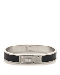 Enamel Clic Kelly Bracelet GM Black