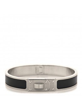 Enamel Clic Kelly Bracelet GM Black