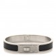 Enamel Clic Kelly Bracelet GM Black