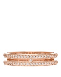 18K Rose Gold Diamond Ariane Wedding Band Ring 48 4.5