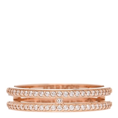 18K Rose Gold Diamond Ariane Wedding Band Ring 48 4.5