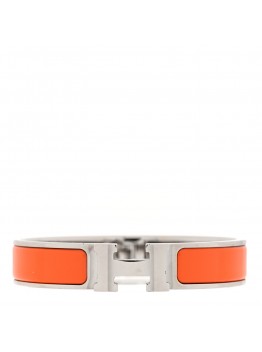 Enamel Narrow Clic Clac H Bracelet GM Orange