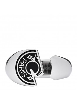 Stainless Steel Mens Carrousel Ring 64 Black