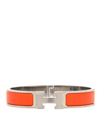 Enamel Narrow Clic Clac H Bracelet GM Orange Fruite