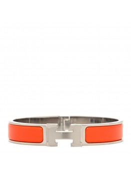 Enamel Narrow Clic Clac H Bracelet GM Orange Fruite