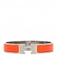 Enamel Narrow Clic Clac H Bracelet GM Orange Fruite