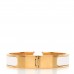 Enamel Narrow Clic Clac H Bracelet PM White