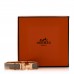 Enamel Narrow Clic Clac H Bracelet PM Marron Glace