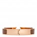 Enamel Narrow Clic Clac H Bracelet GM Chataigne