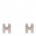 Palladium Lacquered Pop H Earrings Marron Glace