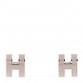 Palladium Lacquered Pop H Earrings Marron Glace