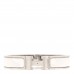Enamel Narrow Clic Clac H Bracelet PM White