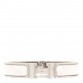 Enamel Narrow Clic Clac H Bracelet PM White